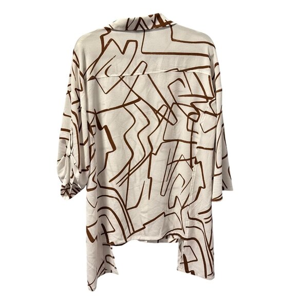 Joseph Ribkoff Abstract Print Button-Up Shirt Size M tunic - Picture 8 of 12